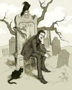 "Edgar Allan Poe" © Abigail Larson