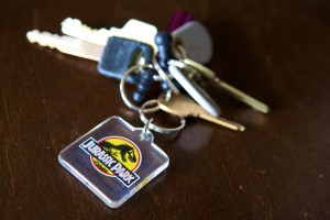 Jurassic Park Keychain