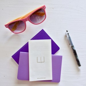 Purple Moleskines